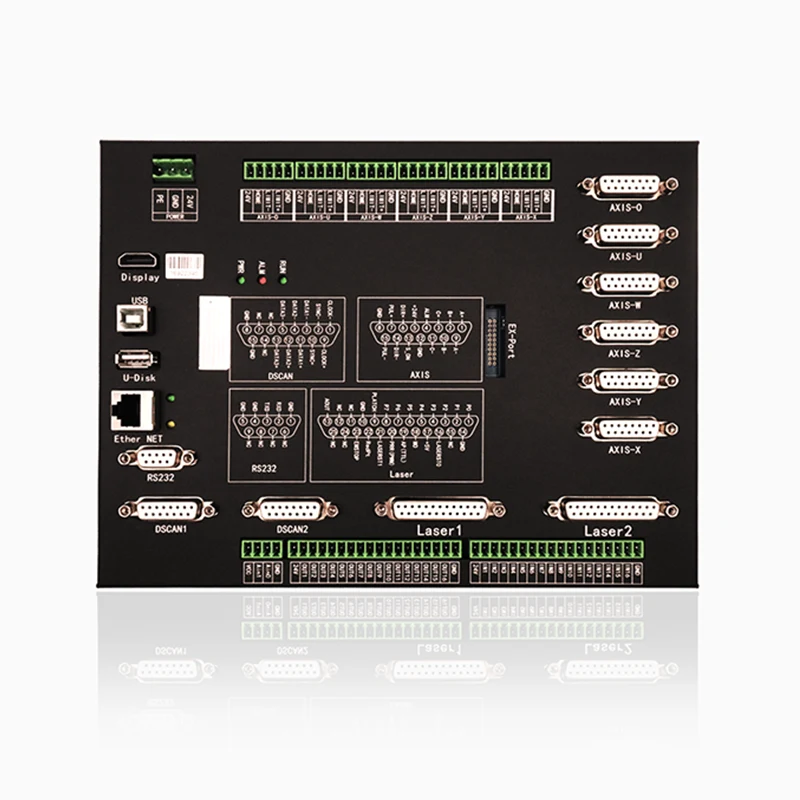 DMS716 интегралды пышақ өлімі-галво лазерлік кескіш және ақыл-ойды басқару тақтасы